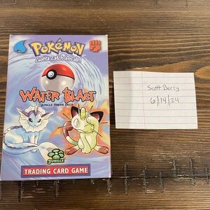 Pokemon 1999 WATER BLAST - Jungle Theme Deck complete set plus Mewtwo & Clefairy